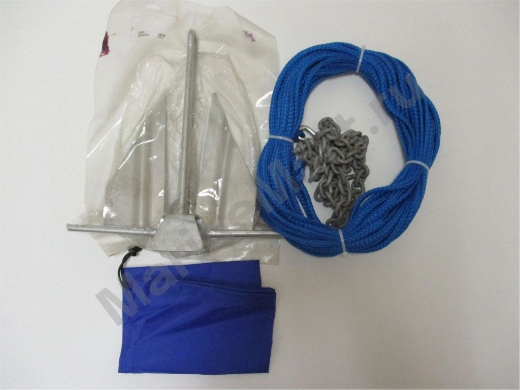 Якорь Дэнфорта 2.7 кг с цепью 1,2 м и веревкой 30 м в сумке, уцененный A2397BL utsenka фото №1