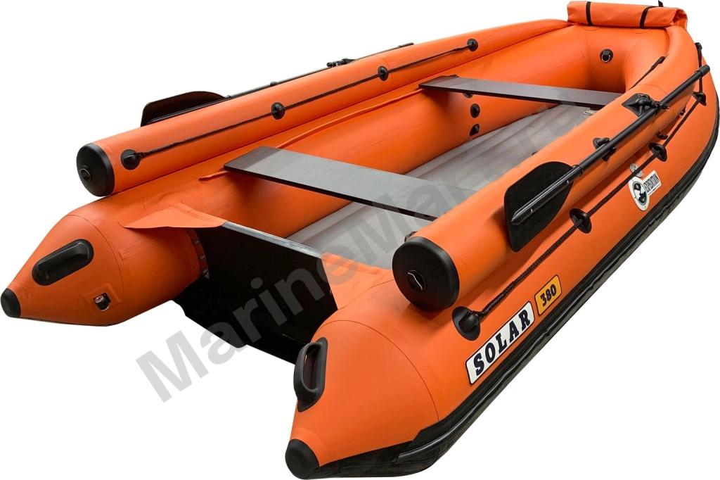 Надувная лодка ПВХ SOLAR-380 Jet tunnel (Expedition), оранжевый SLR380jet_exp_orange фото №1