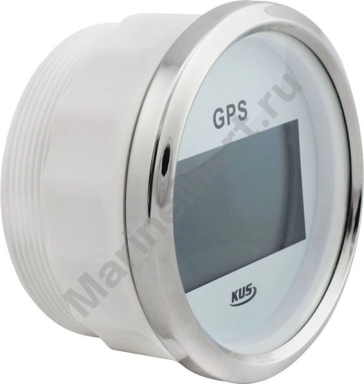GPS-спидометр электронный, белый циферблат, нержавеющий ободок, выносная антенна, д. 85 мм JMV00260_KY08109_sale фото №4