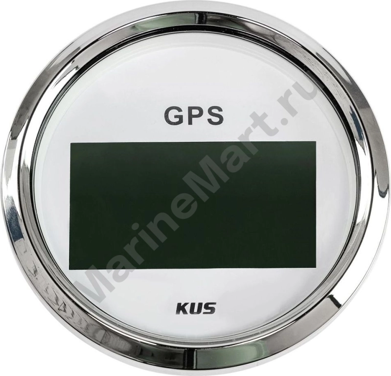 GPS-спидометр электронный, белый циферблат, нержавеющий ободок, выносная антенна, д. 85 мм JMV00260_KY08109_sale фото №1