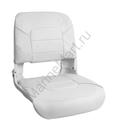 Кресло пластмассовое складное с подложкой All Weather High Back Seat, белое 75140W