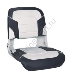 Кресло пластмассовое складное с подложкой All Weather High Back Seat, белый/чёрный 75140WC