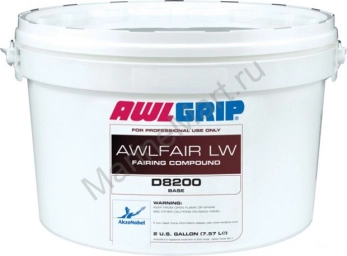 Шпатлевка Awlfair L.W. часть A: White Base, 7,57 л OD8200/2GLEU