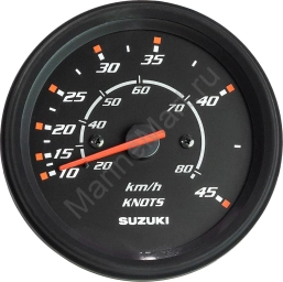 Спидометр Suzuki 4", 80 км/ч, 45 узлов, черный 3410093J42000