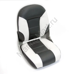 Сиденье мягкое складное Cruistyle III High Back Boat Seat, бело-серое 75131WC