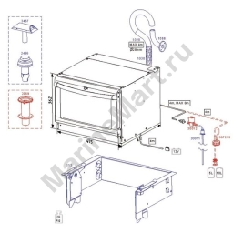 Духовой шкаф дизельный Wallas Safeflame 86D 12 В 1000 - 2500 Вт 0,1 - 0,2 л/час