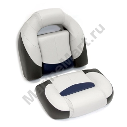 Сиденье мягкое Bass Boat Seat, серо-черное Newstarmarine 75132GCB