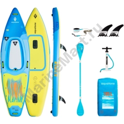 Aquatone TK-080 Playtime 2 In 1 Надувной Каяк 11´4´´ Желтый Blue / Yellow 345 x 86 cm