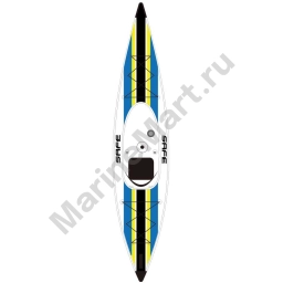 Safe waterman HC100.004 Amarok Каяк Голубой  White / Blue 385 x 80 cm