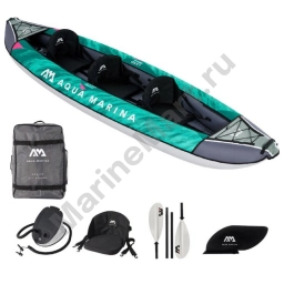 Aqua marina LA-380 Laxo 380 Надувной Каяк Зеленый Green / Grey / White 380 x 95 cm