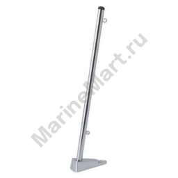 Talamex 28120035 Flag Pole With Base Серебристый  Silver 35 cm