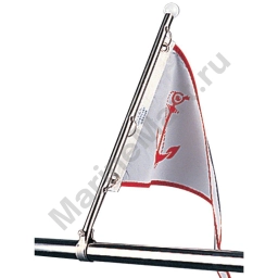 Sea-dog line 354-3281151 Flag Pole Rail Mount Серебристый Stainless Steel