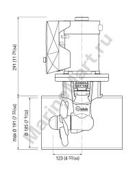 Подруливающее устройство Quick, D185mm, 55KGF, 12 В