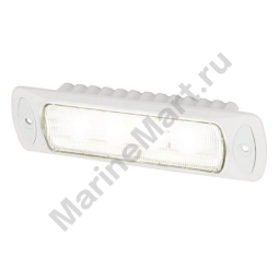 Палубный светильник врезной Hella Marine Spread Light Sea Hawk-R 2LT 980 577-011 9 - 33 В 7 Вт 550 люменов рассеянный свет белый корпус