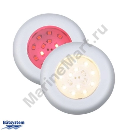 Светильник точечный врезной Batsystem Frilight Nova RV 9475msrv 8 - 30 В 2 Вт матово-серый корпус красный и белый свет без выключателя