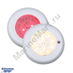 Светильник точечный врезной Batsystem Frilight Nova RV 9475msrvs 8-30 В 2 Вт матово-серый корпус красный и белый свет с выключателем