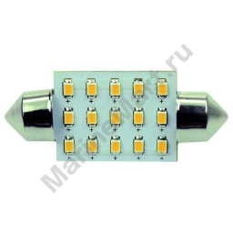 Talamex 14340621 S-LED 15xSMD Festoon 37 mm Белая  Warm White 120 Lumens