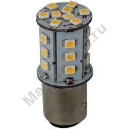 Goldenship GS10538 10-30V 3.2W BAY15D 24 SMD 3528 Светодиодная лампа Серебристый Grey