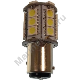 Goldenship GS10537 10-30V 5.2W BAY15D 24 SMD 5050 Холодная светодиодная лампа Серебристый Grey