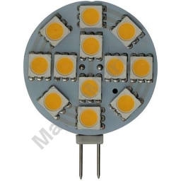 Goldenship GS10500 12V 2.2W G4 12 SMD 5050 Горизонтальная светодиодная лампа Серебристый Grey, 2 штуки