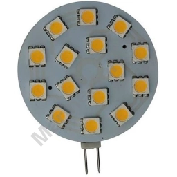 Goldenship GS10513 12-30V 3W G4 15 SMD 5050 Вертикальная холодная светодиодная лампа Серебристый Grey, 2 штуки