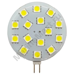 Goldenship GS10515 12-30V 3W G4 15 SMD 5050 Горизонтальная белая светодиодная лампа Серебристый Grey, 2 штуки