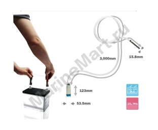 Помпа погружная для перекачки жидкостей и ГСМ, 12 В Dukshin DP-55