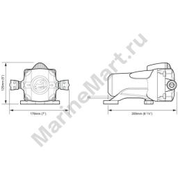 Гидрофор Whale Watermaster 3.0 GPM FW1215 12 В 6 А 11,5 л/мин