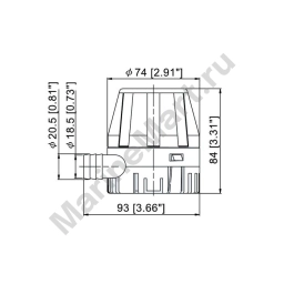 Насос осушительный для откачки воды TMC 010101 12 В 1,5 А 29 л / мин