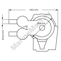 Plastimo 17494 Double Action Foot Pump Белая