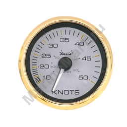 Индикатор скорости/спидометр Faria Signature Gold Style 3.4" 34522 12В 50 узлов серый/золотистый