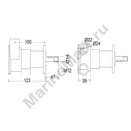 Ancor 1600344 ST344 10-69lt/min Самовсасывающий насос  Bronze