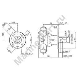 Ancor 1600149 ST149 21-56lt/min 28 mm Самовсасывающий насос Золотистый Bronze