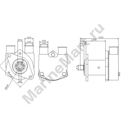 Ancor 1600319 ST319 Насос Золотистый  Bronze