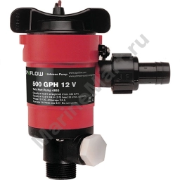 Johnson pump 189-48503 550 Gph Близнец Торговая точка Приманка Насос Красный