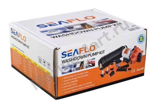Комплект помывочный SeaFlo, 12 В, 18.9 л/мин, 70 PSI (4.8 бар) SFWP105007051