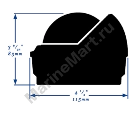 Компас Ritchie Navigation Voyager S-87W картушка 76мм 12В 94x98мм настольный с конической картушкой белый