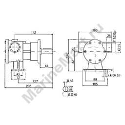 Ancor 1600040 PM40 95-293It/min 1 1/2´´ Самовсасывающий насос Золотистый Bronze