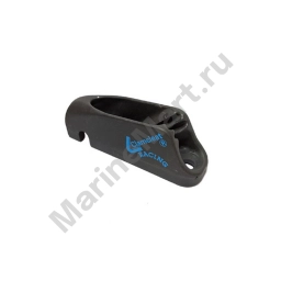 Стопор щелевой с направляющей Clamcleat Racing Junior Mk2 CL211MK2ANS2 55x16x20 мм анодированный для тросов 3-6 мм