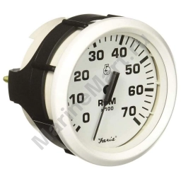 Faria 678-33104 Dress Tach 7000RPM Тахометр Белая  White