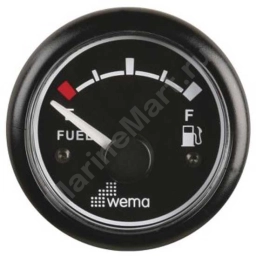 Wema 648020 Blackline Стандартный указатель уровня топлива ЕС Серебристый Black 52 mm