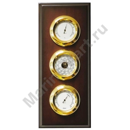 Autonautic instrumental EMT Pacific Series Панель метеостанции из золотой латуни Black / Gold 120 mm