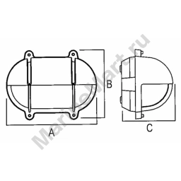 Foresti & suardi 4002436 182x140x110 mm 40W Овальная лампа-полумесяц Gold