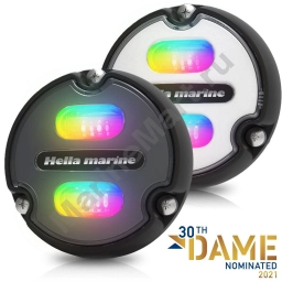 Cветильник подводный RGB Hella Marine Apelo A1 2LT 016 146-001 12/24В угольная линза