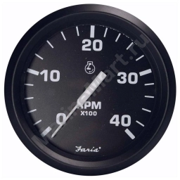 Faria 678-32803 Euro Tach 4000RPM Diesel Mag Тахометр Черный