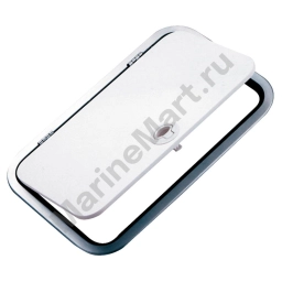 Nautica f4 2525260 Люк из легкого сплава Бесцветный White 628 x 228 mm