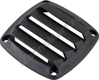 Решетка воздухозаборника 86х86х15 мм, черный 15201B