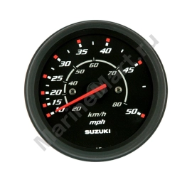 Спидометр Suzuki 4", 80 км/ч, 50 миль, черный 3410093J20000