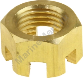 Гайка корончатая М14 на гребной вал Suzuki DT20-30/DF25-30 (19 мм) 0914114008000