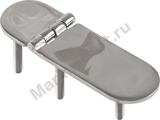 Петля неразъемная 125x40x4 мм M6x3, нержавеющая 008621